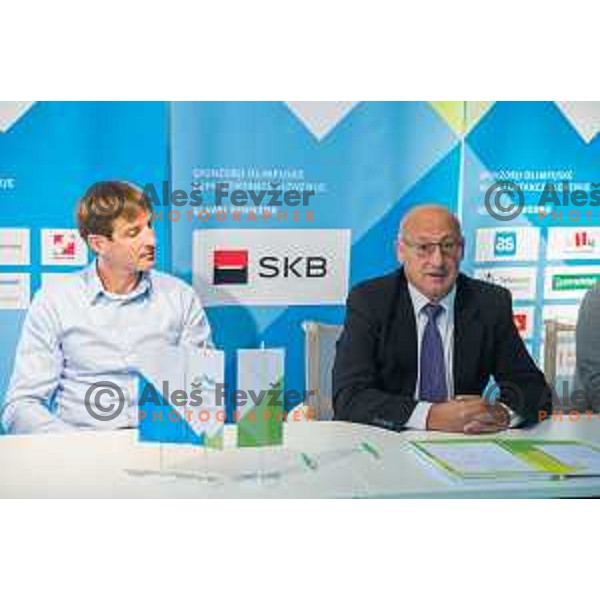 Bogdan Gabrovec during press conference of Olympic Committee of Slovenia, Kristalna palaca, Ljubljana, Slovenia, September 10th, 2015.