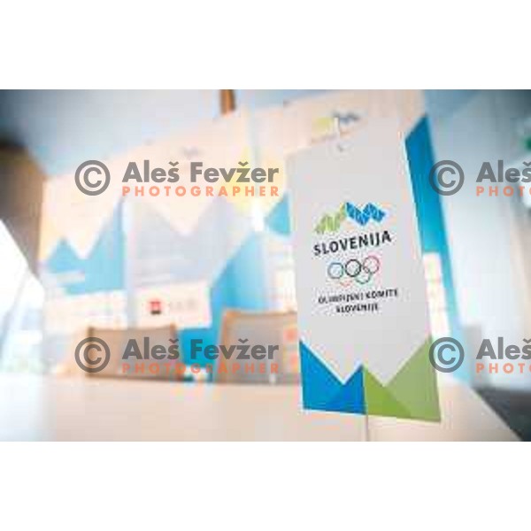 during press conference of Olympic Committee of Slovenia, Kristalna palaca, Ljubljana, Slovenia, September 10th, 2015.