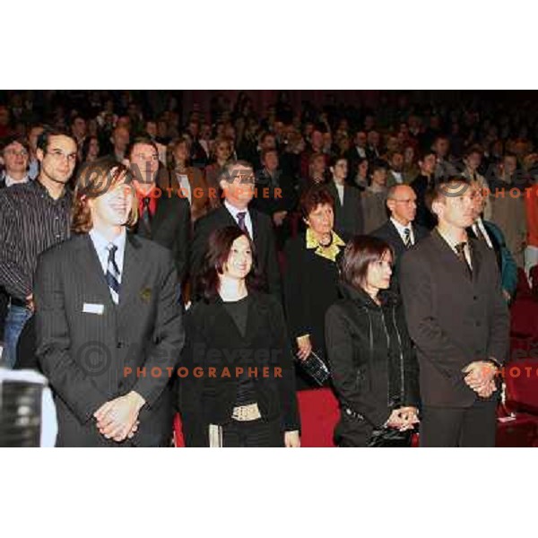 Sportsman of Slovenia 2005 prize giving ceremony in Cankarjev Dom, Ljubljana on December 22, 2005
