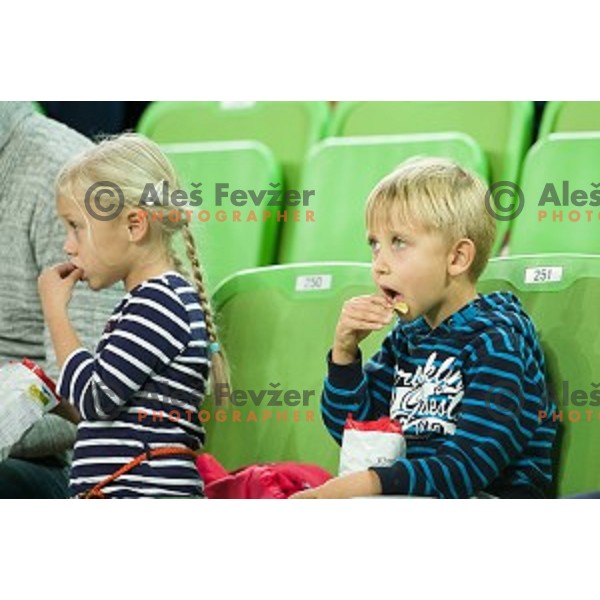 in action during ABA League basketball match between Union Olimpija Ljubljana - MZT Skopje Aerodrom, Stozice Hall, Ljubljana,Slovenia on October 1,2015