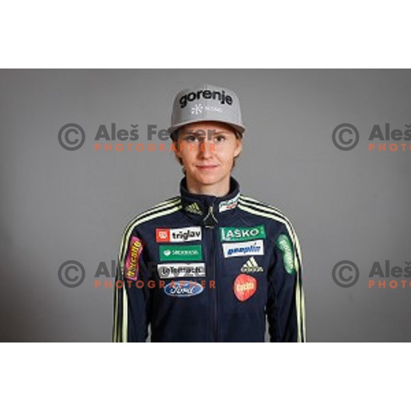 Katja Pozun during media day of Ski Association Slovenia for season 2015-16, Sora pri Medvodah on October 6, 2015