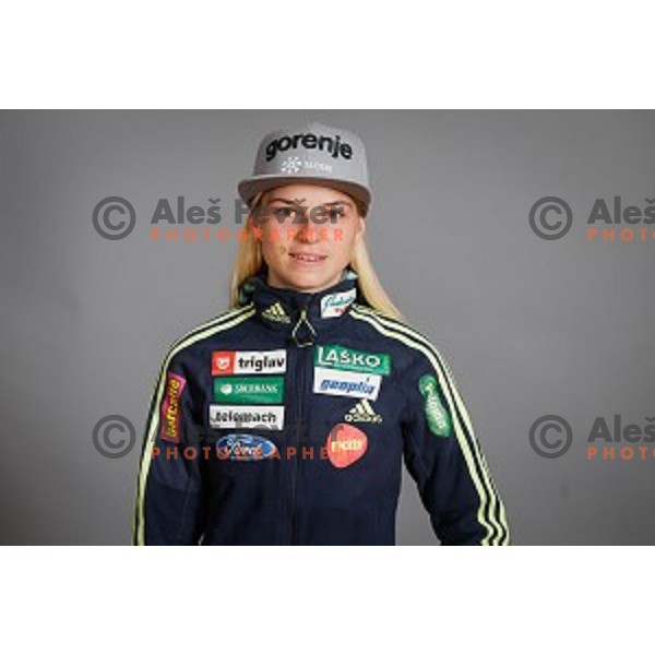 Spela Rogelj during media day of Ski Association Slovenia for season 2015-16, Sora pri Medvodah on October 6, 2015