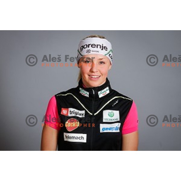 Anamarija Lampic during media day of Ski Association Slovenia for season 2015-16, Sora pri Medvodah on October 6, 2015