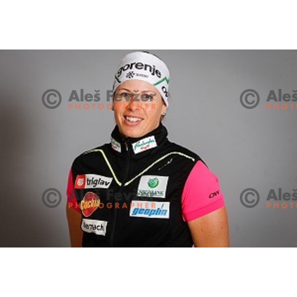 Vesna Fabjan during media day of Ski Association Slovenia for season 2015-16, Sora pri Medvodah on October 6, 2015