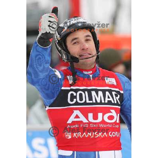 Giorgo Rocca, winner of World Cup Slalom, Vitranc Cup,Kranjska gora on December 26, 2005 