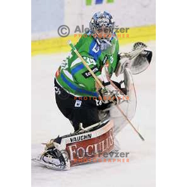 Oliver Roy of Telemach Olimpija in action during ice-hockey match Telemach Olimpija-KAC in EBEL league 2015/2016 in Hala Tivoli, Ljubljana, Slovenia on October 9, 2015