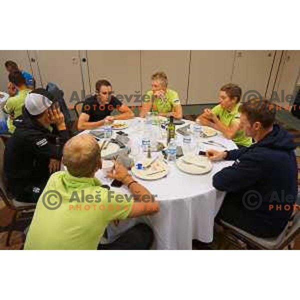 Borut Bozic, Marko Kump,Luka Pibernik, Grega Bole at World Cycling Championships in Richmond, Virginia, USA on September 27, 2015