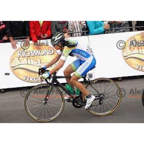 Ursa Pintar at World Cycling Championships in Richmond, Virginia, USA on September 27, 2015