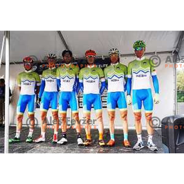 Kristijan Koren, Grega Bole, Borut Bozic at World Cycling Championships in Richmond, Virginia, USA on September 27, 2015