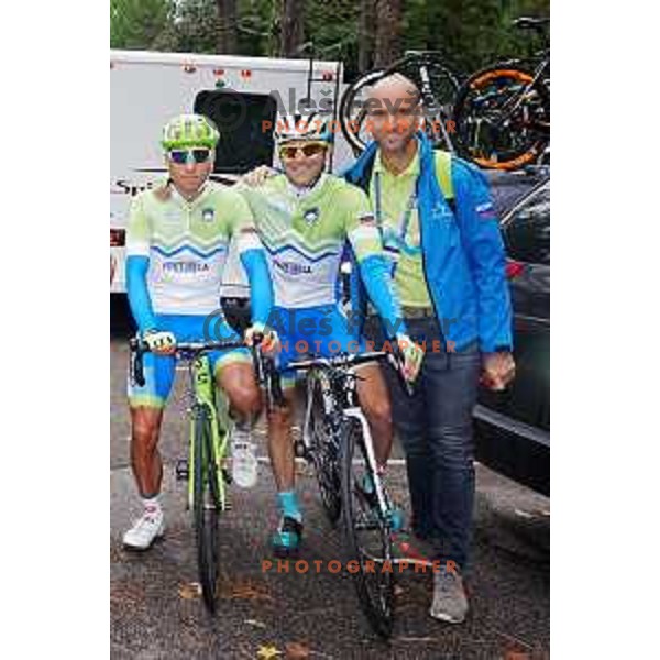Kristijan Koren, Borut Bozic at World Cycling Championships in Richmond, Virginia, USA on September 27, 2015