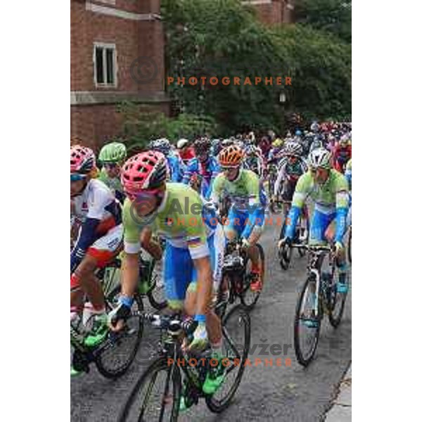 Kristijan Koren, Grega Bole, Borut Bozic at World Cycling Championships in Richmond, Virginia, USA on September 27, 2015