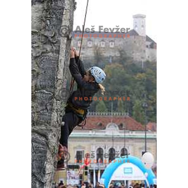 Olympic Festival with Slovenian Olympic Committee at Congress Square in Ljubljana, Slovenia on October 18, 2015