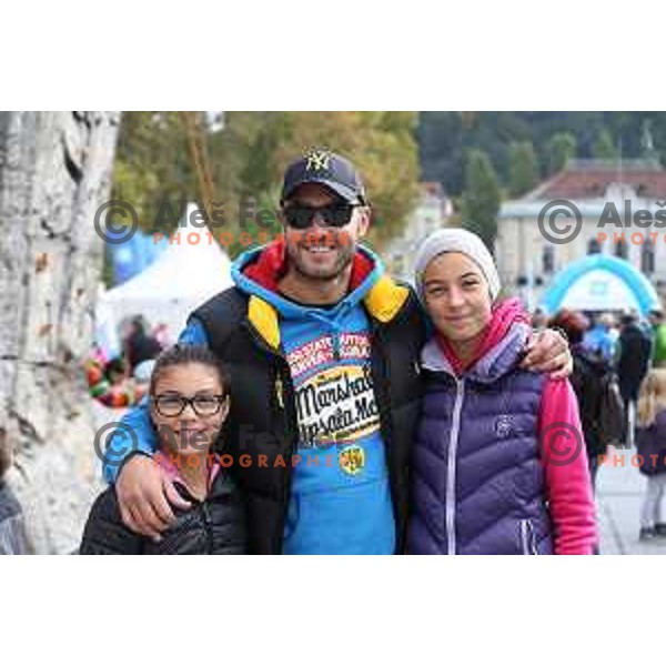 Marko Milic at Olympic Festival with Slovenian Olympic Committee at Congress Square in Ljubljana, Slovenia on October 18, 2015
