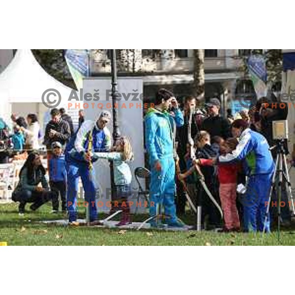 Olympic Festival with Slovenian Olympic Committee at Congress Square in Ljubljana, Slovenia on October 18, 2015