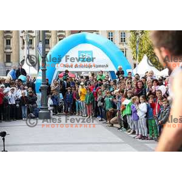 Olympic Festival with Slovenian Olympic Committee at Congress Square in Ljubljana, Slovenia on October 18, 2015