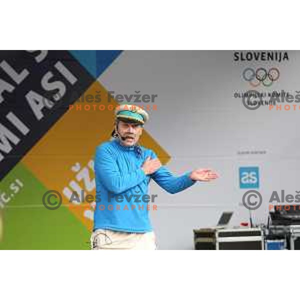 Olympic Festival with Slovenian Olympic Committee at Congress Square in Ljubljana, Slovenia on October 18, 2015