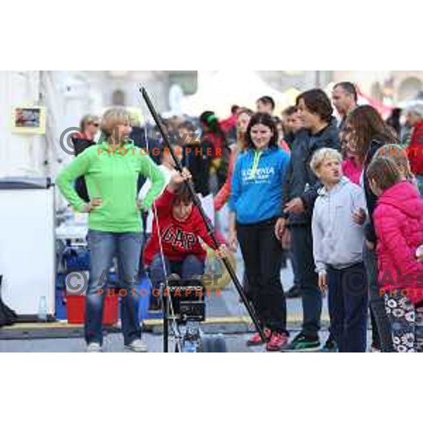 Olympic Festival with Slovenian Olympic Committee at Congress Square in Ljubljana, Slovenia on October 18, 2015