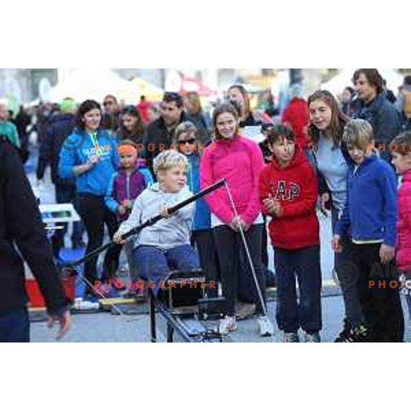 Olympic Festival with Slovenian Olympic Committee at Congress Square in Ljubljana, Slovenia on October 18, 2015