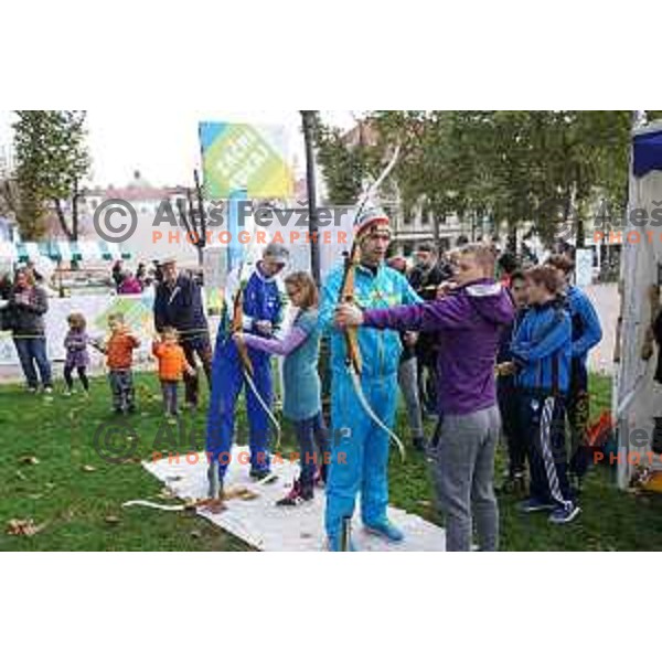 Olympic Festival with Slovenian Olympic Committee at Congress Square in Ljubljana, Slovenia on October 18, 2015