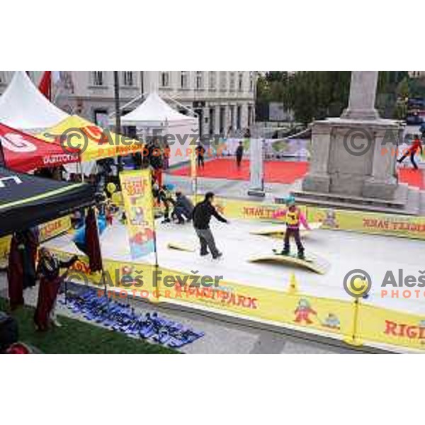 Olympic Festival with Slovenian Olympic Committee at Congress Square in Ljubljana, Slovenia on October 18, 2015