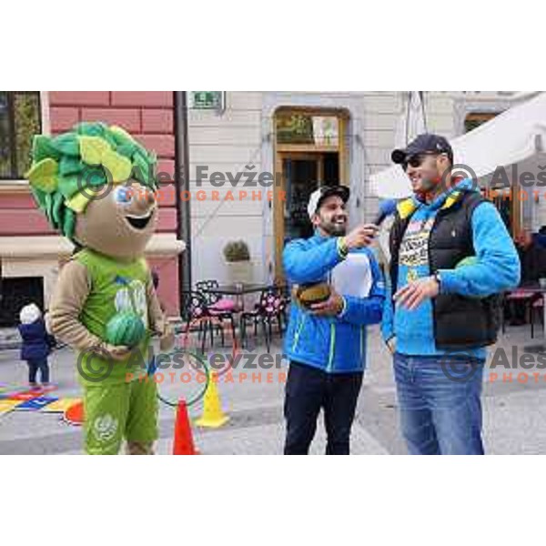 Marko Milic at Olympic Festival with Slovenian Olympic Committee at Congress Square in Ljubljana, Slovenia on October 18, 2015