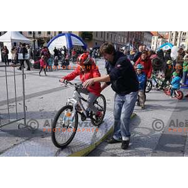 Olympic Festival with Slovenian Olympic Committee at Congress Square in Ljubljana, Slovenia on October 18, 2015