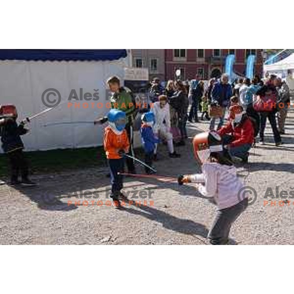 Olympic Festival with Slovenian Olympic Committee at Congress Square in Ljubljana, Slovenia on October 18, 2015