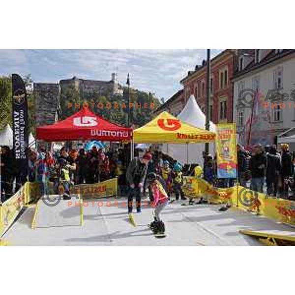 Olympic Festival with Slovenian Olympic Committee at Congress Square in Ljubljana, Slovenia on October 18, 2015