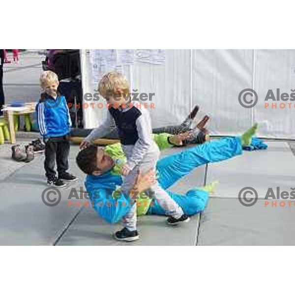 Olympic Festival with Slovenian Olympic Committee at Congress Square in Ljubljana, Slovenia on October 18, 2015