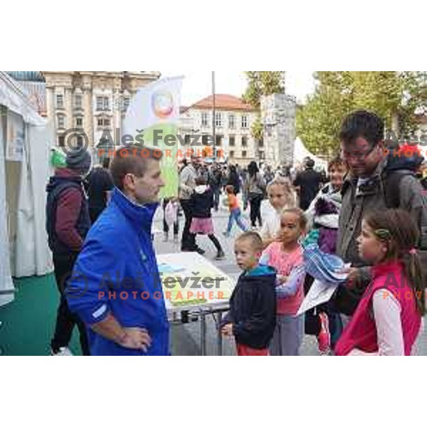 Mitja petkovsek at Olympic Festival with Slovenian Olympic Committee at Congress Square in Ljubljana, Slovenia on October 18, 2015