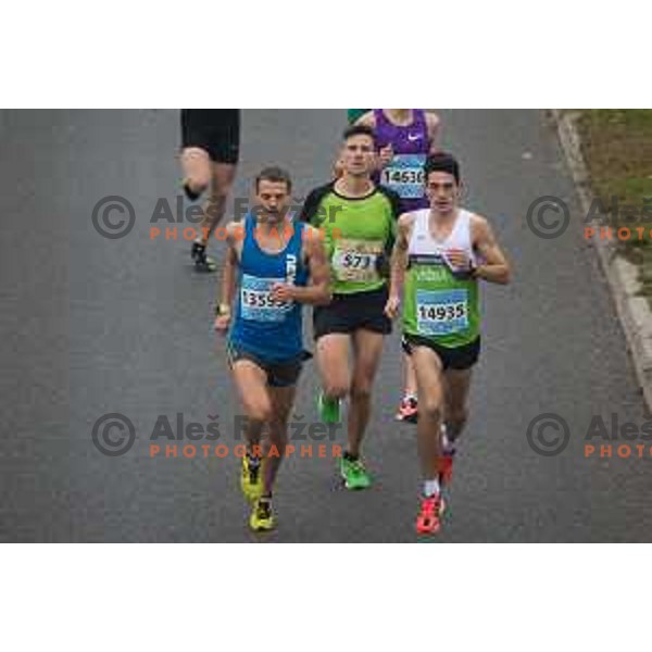 runners during 20.Volkswagen Ljubljana Marathon, Slovenia on October 25, 2015.