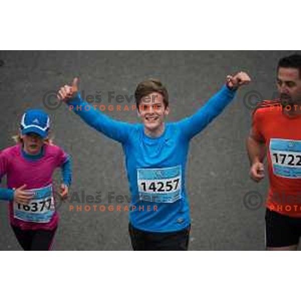 runners during 20.Volkswagen Ljubljana Marathon, Slovenia on October 25, 2015.
