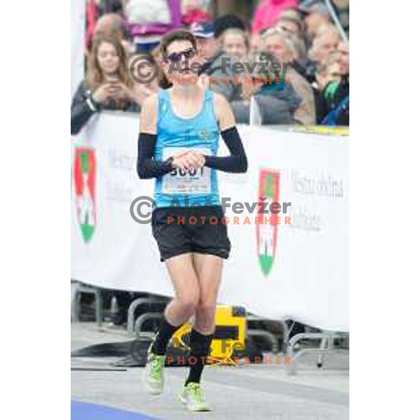 Puhar Rok during 20.Volkswagen Ljubljana Marathon, Slovenia on October 25, 2015.