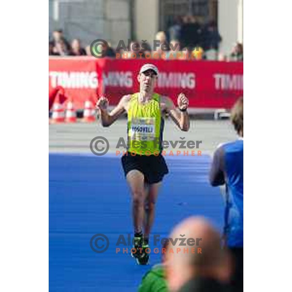 Kosovelj Mitja (SLO) during 20.Volkswagen Ljubljana Marathon, Slovenia on October 25, 2015.