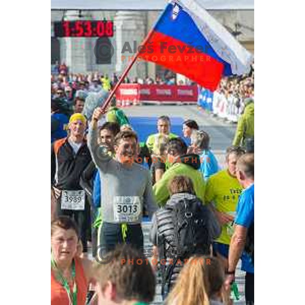 Borut Pahor, President of Slovenia during 20.Volkswagen Ljubljana Marathon, Slovenia on October 25, 2015.