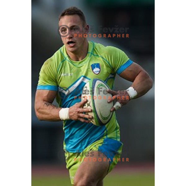 in action during rugby match Slovenia - Denmark , European Nations cup , Division 2C, ZAK, Ljubljana, Slovenia , 14.11.2015