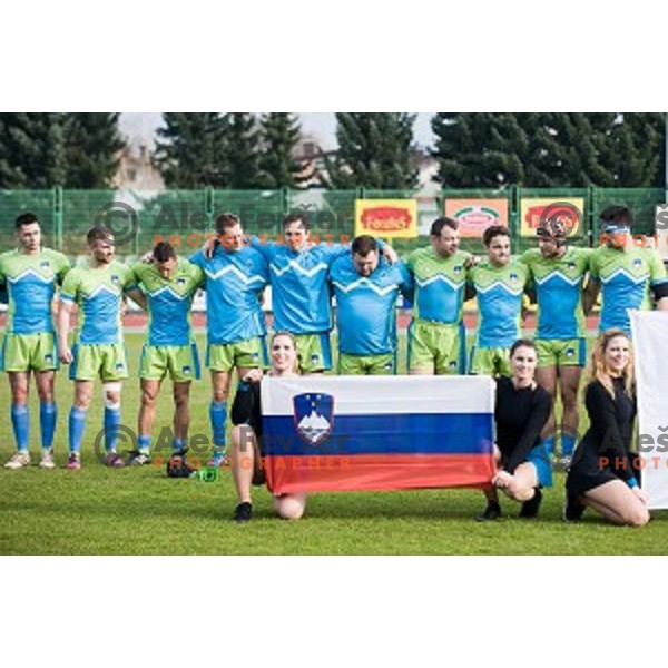 in action during rugby match Slovenia - Denmark , European Nations cup , Division 2C, ZAK, Ljubljana, Slovenia , 14.11.2015