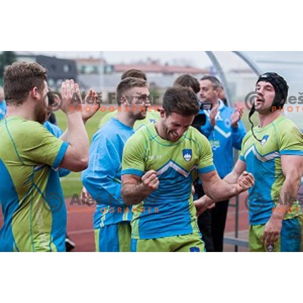 in action during rugby match Slovenia - Denmark , European Nations cup , Division 2C, ZAK, Ljubljana, Slovenia , 14.11.2015