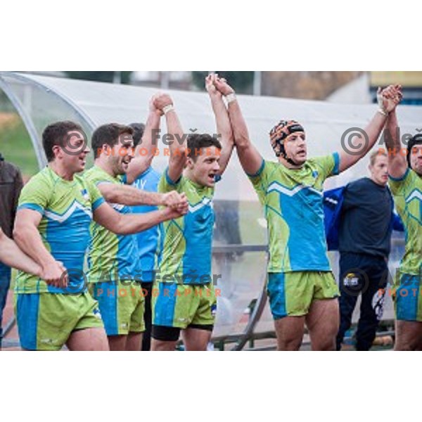 in action during rugby match Slovenia - Denmark , European Nations cup , Division 2C, ZAK, Ljubljana, Slovenia , 14.11.2015