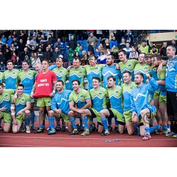 in action during rugby match Slovenia - Denmark , European Nations cup , Division 2C, ZAK, Ljubljana, Slovenia , 14.11.2015