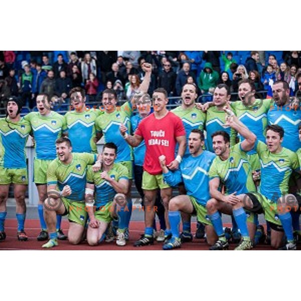 in action during rugby match Slovenia - Denmark , European Nations cup , Division 2C, ZAK, Ljubljana, Slovenia , 14.11.2015