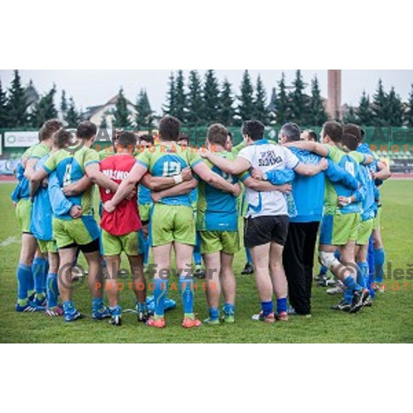 in action during rugby match Slovenia - Denmark , European Nations cup , Division 2C, ZAK, Ljubljana, Slovenia , 14.11.2015