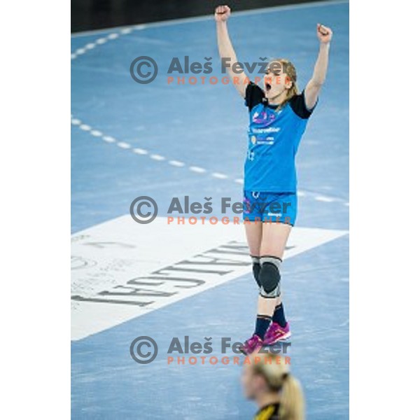 Tamara Baric in action during handball match between Krim Mercator - Rostov-Don, EHF Women\'s Champions League, Stozice, Ljubljana, 20.11.2015