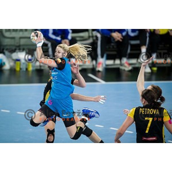 Tamara Mavsar in action during handball match between Krim Mercator - Rostov-Don, EHF Women\'s Champions League, Stozice, Ljubljana, 20.11.2015