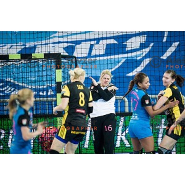 Misa Marincek in action during handball match between Krim Mercator - Rostov-Don, EHF Women\'s Champions League, Stozice, Ljubljana, 20.11.2015