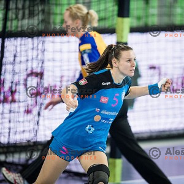 Maja Lukovic in action during handball match between Krim Mercator - Rostov-Don, EHF Women\'s Champions League, Stozice, Ljubljana, 20.11.2015