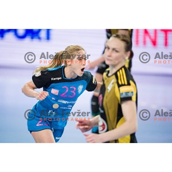 Polona Baric in action during handball match between Krim Mercator - Rostov-Don, EHF Women\'s Champions League, Stozice, Ljubljana, 20.11.2015