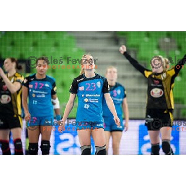 Polona Baric in action during handball match between Krim Mercator - Rostov-Don, EHF Women\'s Champions League, Stozice, Ljubljana, 20.11.2015