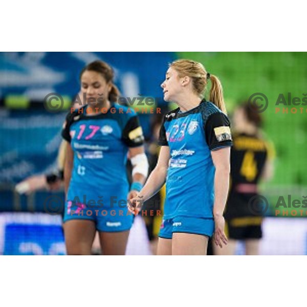 Polona Baric in action during handball match between Krim Mercator - Rostov-Don, EHF Women\'s Champions League, Stozice, Ljubljana, 20.11.2015