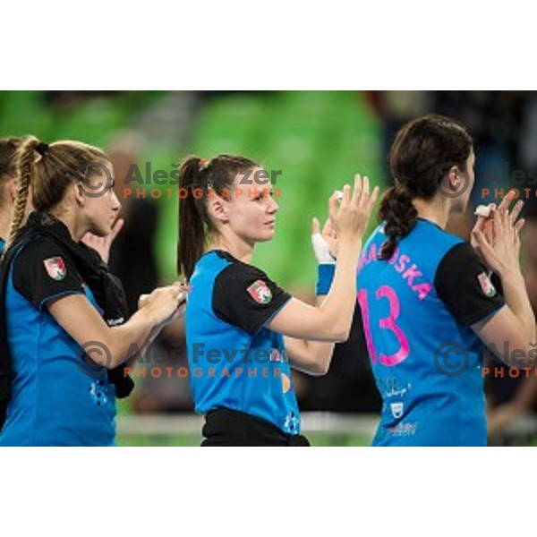 Maja Lukovic in action during handball match between Krim Mercator - Rostov-Don, EHF Women\'s Champions League, Stozice, Ljubljana, 20.11.2015